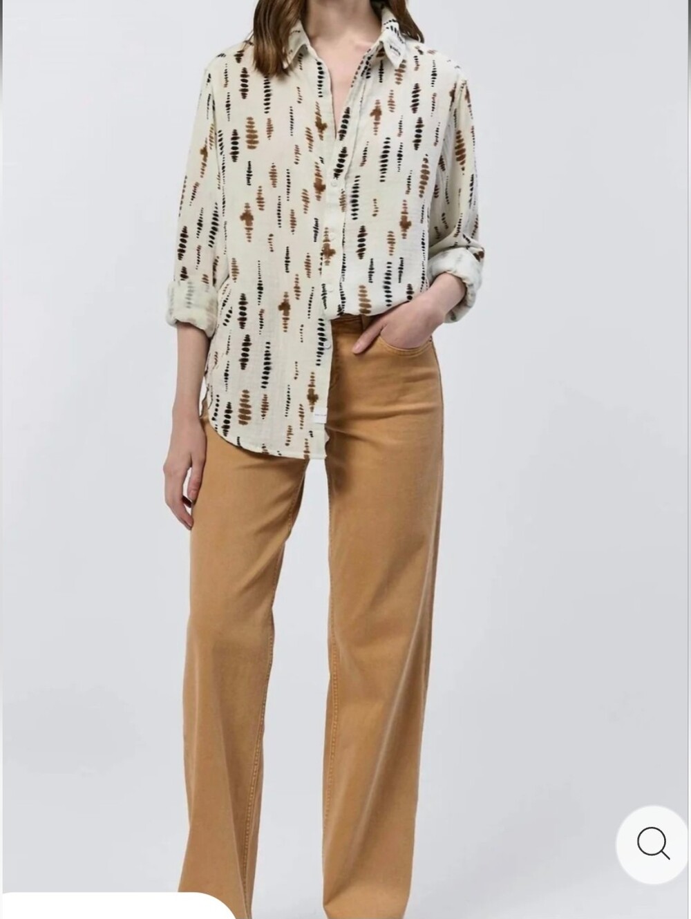 DEAR JOHN DENIM Galina Novelty Shirt in Mozambique,gauze 100% Cotton Fall Medium - Picture 7 of 13